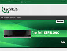 Tablet Screenshot of greentech.com.ve